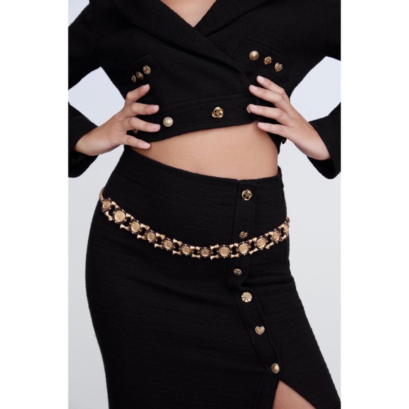 ZARA midi buttoned skirt - Picture 7 of 10